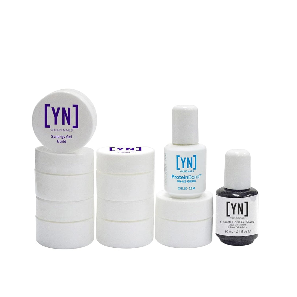 Young Nails Professional Nail Kit - Complete Starter Set for Beginners & Pros | Home Use