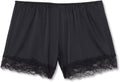 Intimissimi Silk Shorts for Women - Elegant Lace Trim Design | Luxurious Comfort in Black