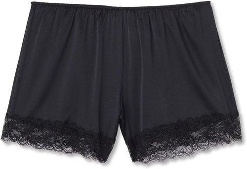 Intimissimi Silk Shorts for Women - Elegant Lace Trim Design | Luxurious Comfort in Black