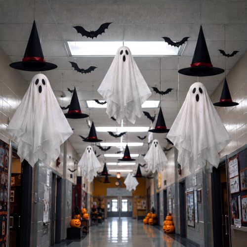 Halloween Classroom Decorations Ghost Garland Set - 23 Pcs Spooky Decor