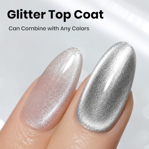 Beetles Cat Eye Gel Top Coat with Magnet - Clear 10ml, G-Clear-1