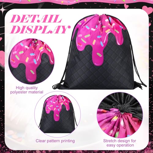 24 Pcs Halloween Party Favor Gift Bags with Ice Cream & Dessert Designs
