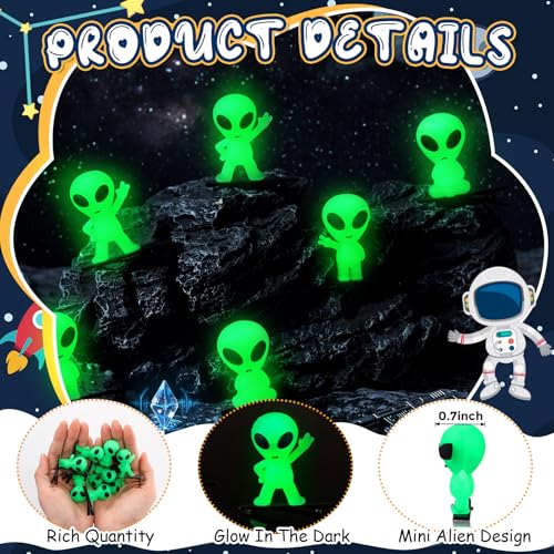 Assorted Styles Green Glow Alien Hair Clips 30 Pack - Cosplay Party Accessories