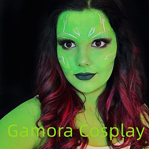 Water-Activated Face & Body Paint - Green, 20g for Cosplay Halloween Festivals