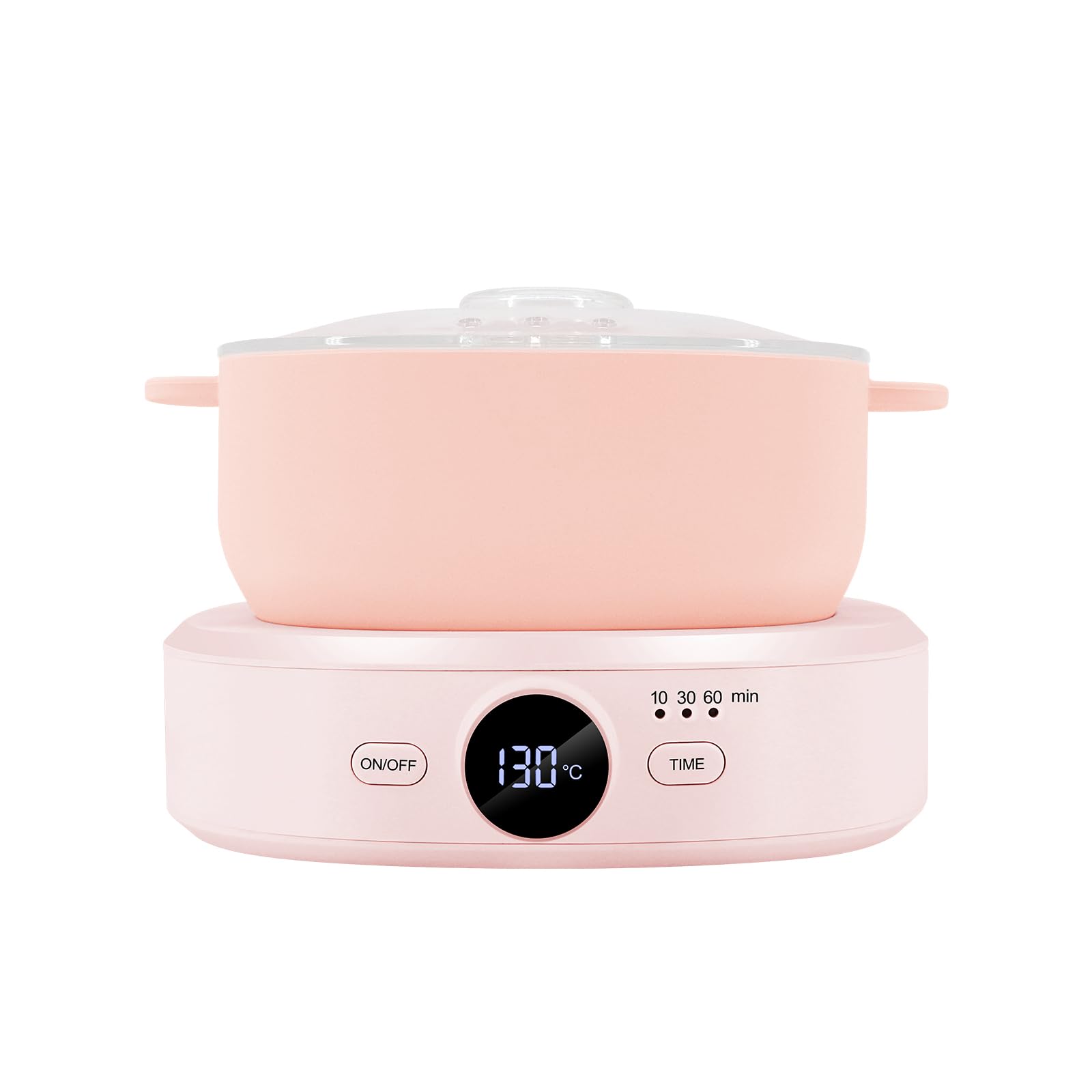 Wax Warmer Hair Removal, Adjustable Temperature, Digital Display Professional Hot Wax Warmer Pot with Silicone Bowl, Timer setting