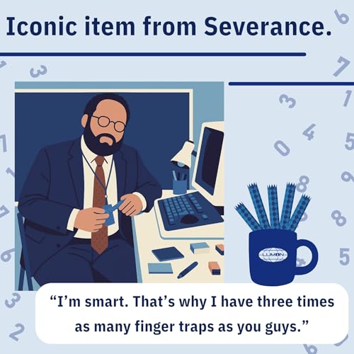 Chinese Finger Traps Party Favors - Blue Severance-Inspired Novelty Gift Set