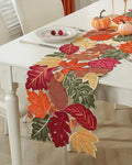 Autumn Fall Table Runner 36 Inch with Embroidered Maple Leaf - Seasonal Home Decor - Variation of THIS listing