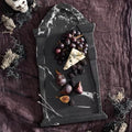 Halloween Coffin Marble Charcuterie Board Black Tombstone Serving Tray - Coffin Box Variation