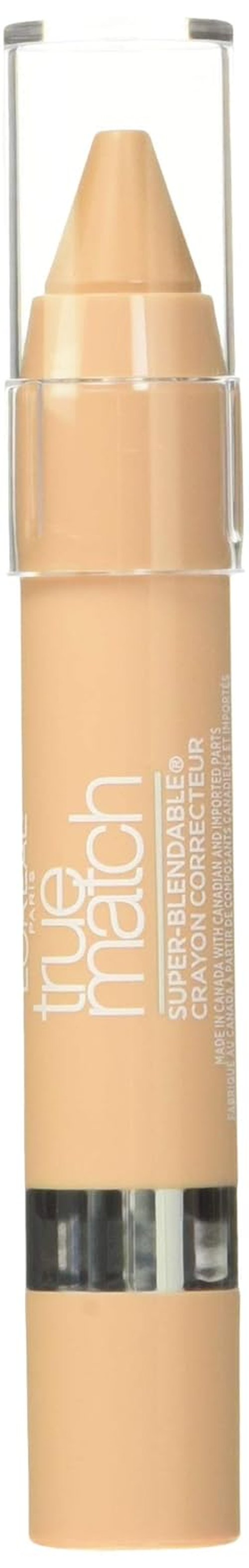 L'Oreal Paris True Match Crayon Concealer - Super Blendable, Light/Medium Warm, 0.1 oz.