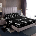 Sugar Skull Twin Sheet Set Style 3 Halloween Skeleton Bedding - Kids Teens Adults