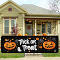 Halloween Fence Banner 10x3FT Waterproof Outdoor Yard Decor with Ghost & Bats - Variation 43-1