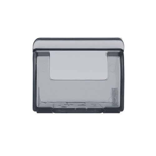 LUEXBOX 2 Pcs Plastic Razor Holders with Cover for Shower Wall, Self Adhesive Waterproof Razor Rack for Bathroom, Compatible with Fusion 5 Proglide, Mach 3 Classic(Grey)