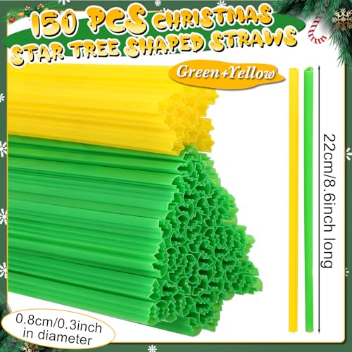 150 Pcs Disposable Plastic Drinking Straws for Parties and Celebrations