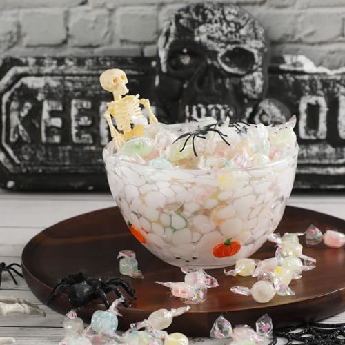 Pumpkin Icon Glass Bowls - Harvest Fall Salad Mixing Set for Kitchen & Parties