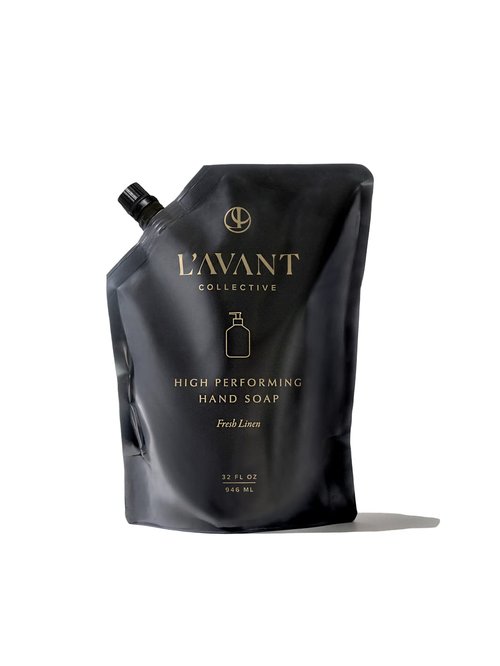 L'AVANT Collective High Performing Hand Soap Refill | Luxurious Ingredients for Soft & Smooth Hands | Fresh Linen Scent | 32 FL oz/946 mL