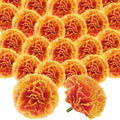 Artificial Marigold Flowers for Day of the Dead Decor - 50 Pcs, Gradient, 2.4 Inch