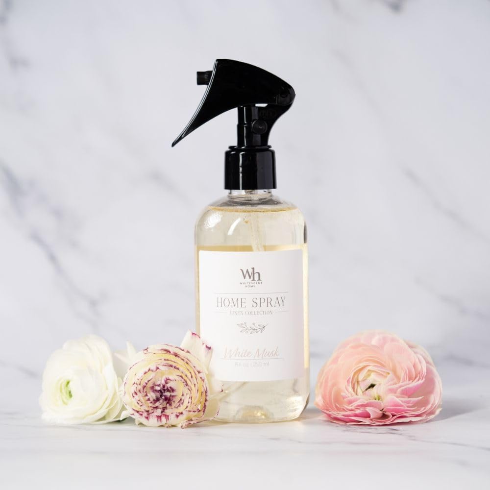 White Musk Home Spray - Invigorating Linen Collection | 250ml for Fresh Atmosphere
