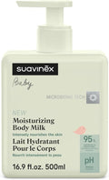 Suavinex Moisturizing Body Milk | Gentle Baby Lotion for Sensitive Skin | 16.9 fl oz, Light Texture