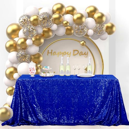 Royal Blue Sequin Tablecloth 60x102 Inch Glitter Drape for Weddings & Events - Variation of THIS listing