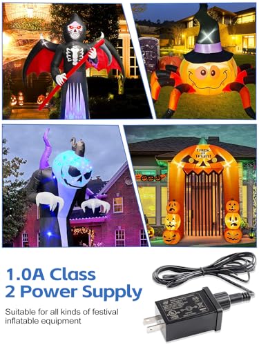 12V 1A Replacement Inflatable Adapter with 6.6ft Extension Cable - Lorvain 1A/1PC