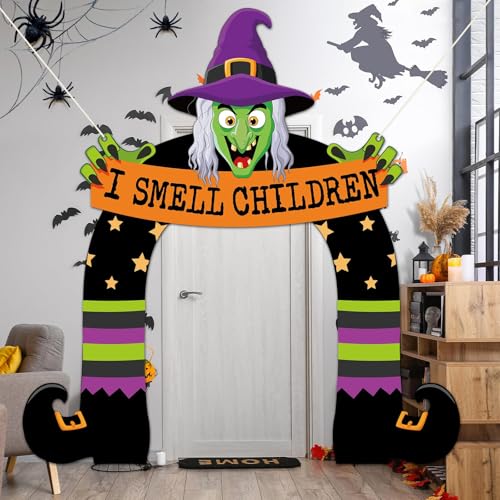 Halloween Witch Porch Sign Banner with