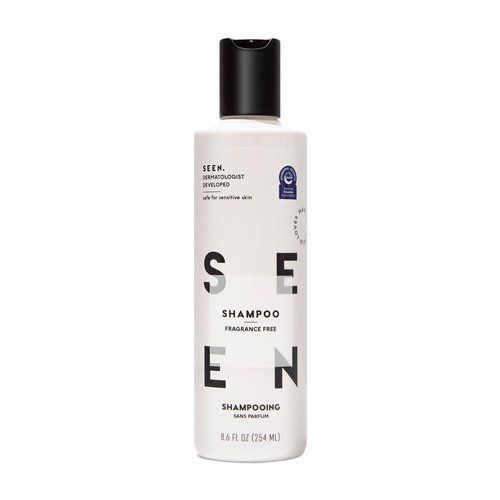 SEEN Shampoo - Fragrance-Free, Non-Comedogenic Formula for Sensitive, Eczema & Acne-Prone Skin