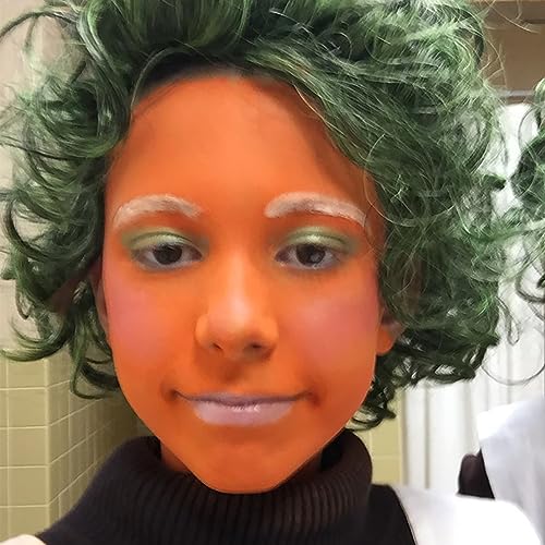 Orange Face Body Hair Paint Stick - Water-Based Washable Halloween Costume Makeup - 0.5oz - Safe & Non-Toxic