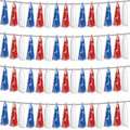 Red Blue White Foil Tassel Garland - 39.2Ft Party Streamers for Celebrations