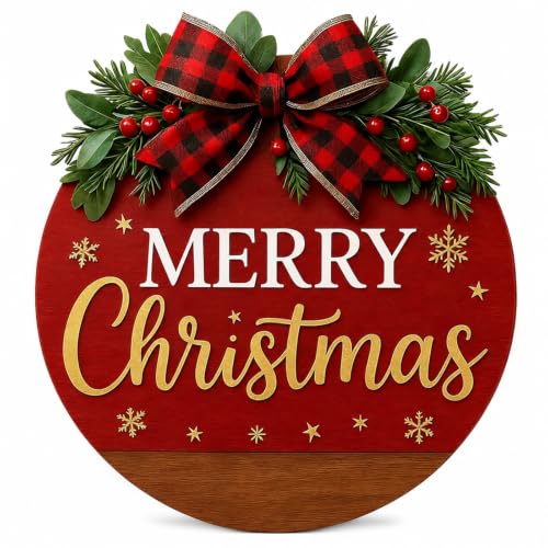 Merry Christmas Sign for Wreath - Outdoor Front Door Decoration - Variation of THIS Listing