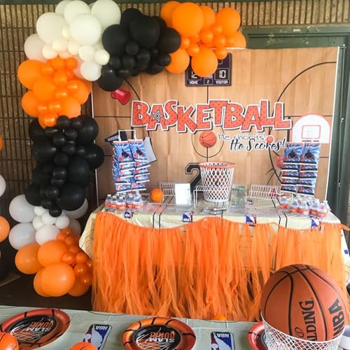 Halloween Fall Balloon Arch Kit - 117 Pcs Orange Black White Party Decorations