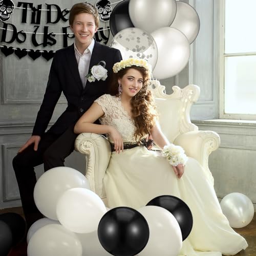 Gothic Bachelorette Party Supplies Set - 141 Pcs Decorations for 24 Guests