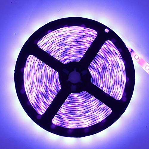 UV Black Light LED Strip 60W 16.4FT Non-Waterproof for Party & Night Fishing