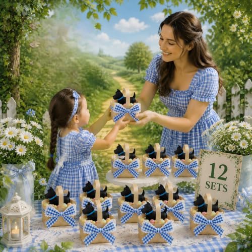 Mini Wicker Baskets Party Favor Set for Halloween & Fairy Tale Events - 12 Pack