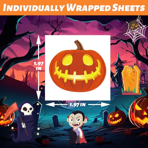 Winthrop 240 Pcs Halloween Temporary Tattoos for Kids - Trick or Treat