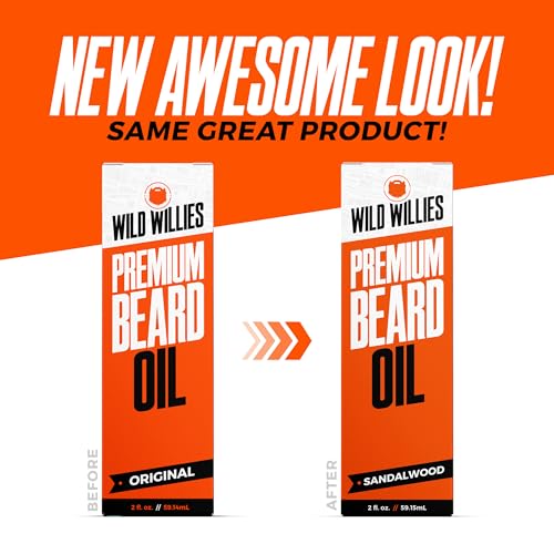 Wild Willies Beard Oil for Men - Natural ingredients Promote Deep Conditioning - Removes Itch & Dandruff - Deep Softening Treatment - Best Beard Oil & Conditioner - 2 Fl Oz