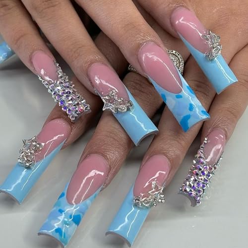 Silver-Pink Nail Charms Set - 55 Pieces Y2K Glitter Nail Art Accessories