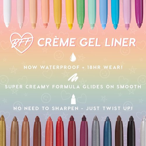 ColourPop BFF Crème Gel Liner - Waterproof High-Pigment Eyeliner Pen - 18-Hour Wear in Swerve (0.01 oz)