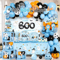 Halloween Baby Shower Decorations Set - 268Pcs Little Boo Is Almost Due Party Supplies for Boys
