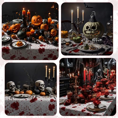 Halloween Bloody Tablecloth 100ft x 54in - Spooky Party Decor & Backdrop