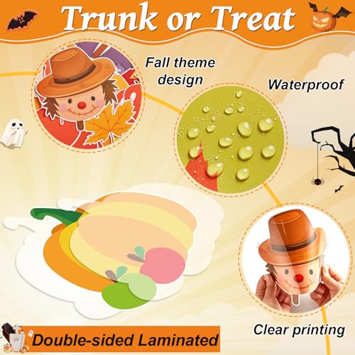 Halloween Trunk or Treat Car Decorations Kit - Fall of Jesus Pumpkin Variation