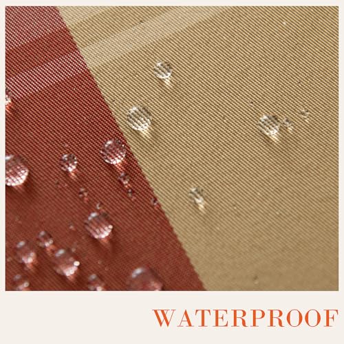 Polyester Plaid Tablecloth 60x102 Inches Spillproof Indoor Outdoor