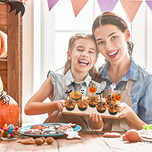 Halloween Animal Fruit Food Picks - 50 Cartoon Fruit Forks for Kids Party
