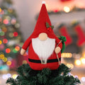 Christmas Tree Topper Gnome Decoration - Handcrafted Holiday Ornament