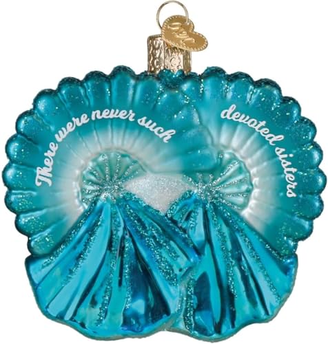 Sisters Glass Blown Christmas Ornament - Handcrafted Holiday Tree Decor