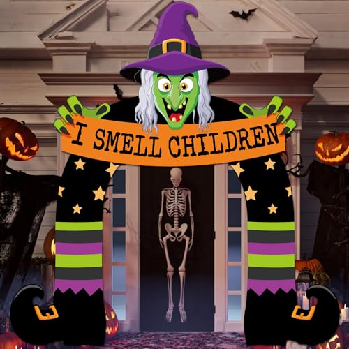 Halloween Witch Porch Sign Banner with