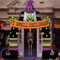 Halloween Witch Porch Sign Banner with