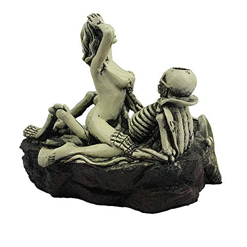Skull Cigar Ashtray Halloween Decor Large Resin Stand for Indoor Outdoor Use