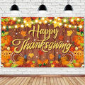 Thanksgiving Banner Backdrop - Large Fall Party Decorations 5.9x3.6Ft