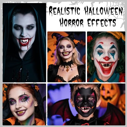 YBUETE Halloween Nicotine Tooth Paint for SFX Makeup - Yellow