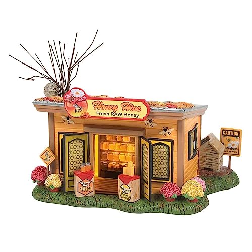 Halloween Honey Hive Lighted Building - Fall Table Decor